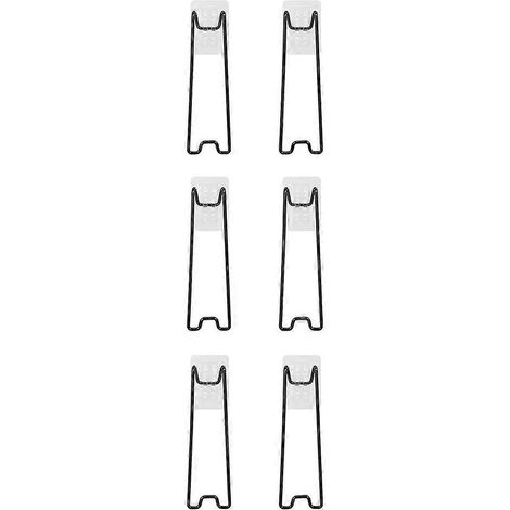 Lot de 6 supports pour cadres photo, chevalets pour cadres photo, en acier inoxydable, 18 x 5,5 cm (1/5)