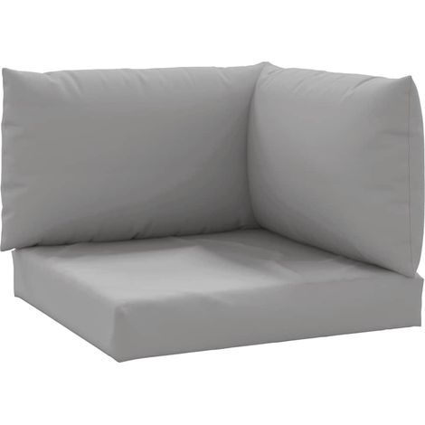 Maison Exclusive - Palettenkissen 3-tlg. Grau Oxford-Gewebe (1/5)