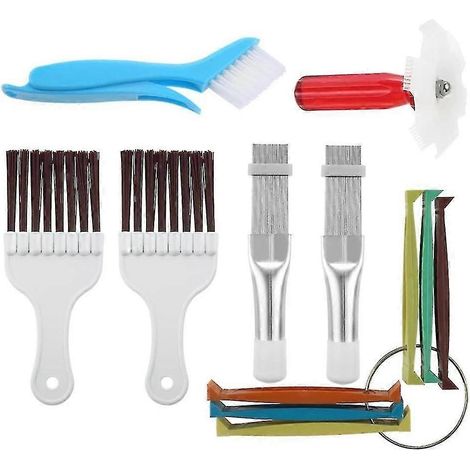Kit de nettoyage d'ailettes de climatiseur (7 pièces), peigne redresseur d'ailettes de condenseur, outil de réparation et de nettoyage pour climatiseur (1/5)