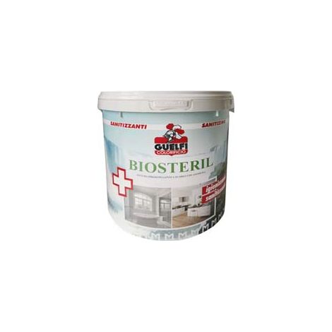 Lavabile Idrorepellente Biosteril per Interni Guelfi 14 l Bianca