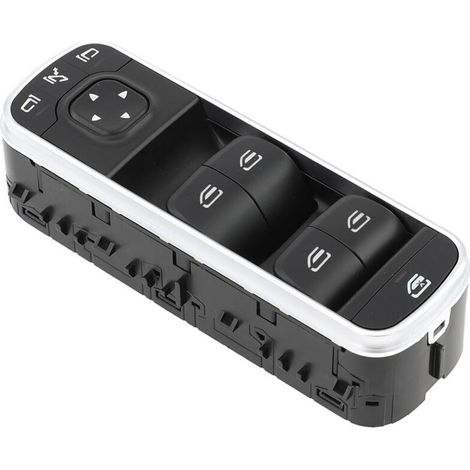 1679050101 Interrupteur à bouton de lève-vitre de voiture, compatible avec les Mercedes-Benz A220 2019-2020, commande le lève-vitres électriques et, du côté conducteur, permet de commander toutes les (1/4)