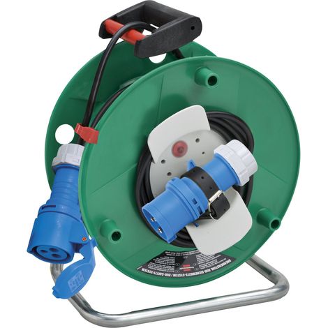 Brennenstuhl 1133555 Tamburo Avvolgicavo 25 M Marittimo, Campeggio Garant G Cee Ip44 25M, Verde