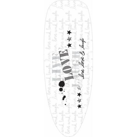 MSV – Housse de table à repasser 100 % coton – Rembourrage 3 mm – Fixation rapide avec cordon – Lavable à 40 ° – Dimensions 150x60 cm