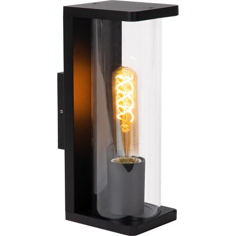 Applique extérieure noire tube E27 15W Lucide SLIGO (1/2)