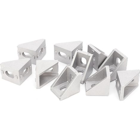 10 Pièces Connecteur d'Angle Droit en Aluminium pour Profilé 2020, Compatible Imprimante 3D, Type T Norme UE (1/5)