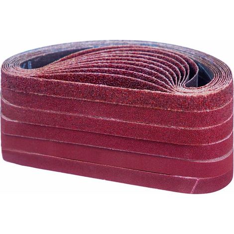 60-teiliges Schleifbandset 13 x 457 mm (je 10 Körnungen 40/60/80/120/180/240) für Bandschleifer, kompatibel mit Black & Decker Power Lime-Crezuo (1/5)