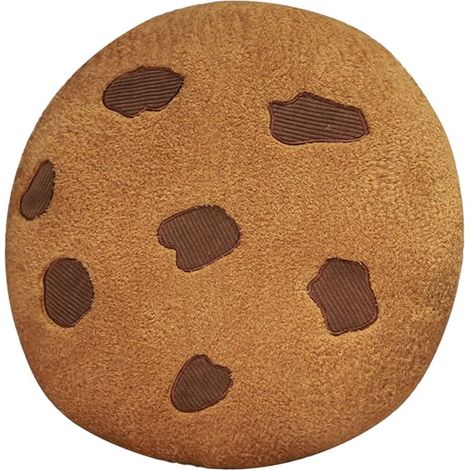 Coussin En Forme De Cookie - Coussin Décoratif En Peluche - Coussin De Siège Pour Canapé Fauteuil Sol Voiture Bureau - Marron - 10 cm (1/5)