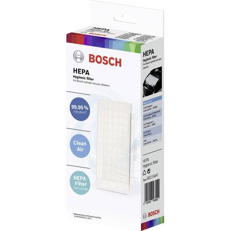 FILTRE HEPA 20,2 x 10,5 x 2,5 CM POUR ASPIRATEUR BOSCH (1/5)