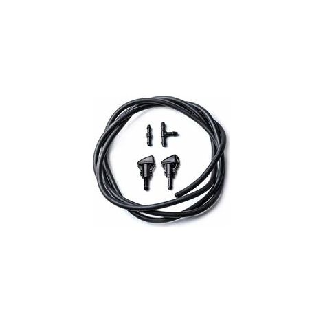Kit 2 Buses Lave-Glace Noir Pour Chrysler Dodge Jeep Ram Avec 2m Tuyau Et Connecteur Remplacement Pièce Auto (1/4)
