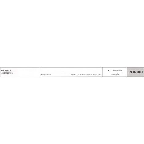 MTD Mäher Selbstfahrerkabel mit Feder 12A1832Q724 Kabel 1510mm Ummantelung 1190mm