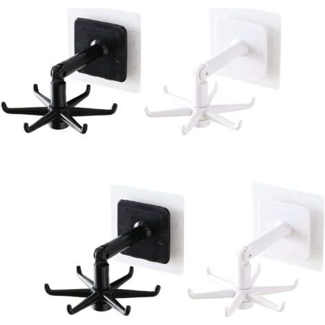 Percha giratoria para bolsos con gancho giratorio de 360 grados, gancho multiusos para armario - 4 piezas