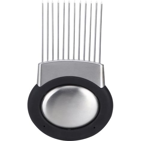 Porte-oignons, coupe-légumes et pommes de terre, fourchette à trancher en acier inoxydable avec désodorisant (1/5)