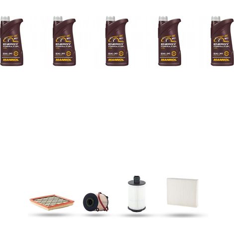 Kit tagliando 4 FILTRI e 5L OLIO compatibile con Chevrolet Orlando 2.0d 120kw dal 2011 (1/5)