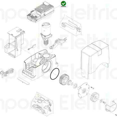 beninca pièce détachée armoire comm. série bull624/1224 CP.B24 turbo 968600673