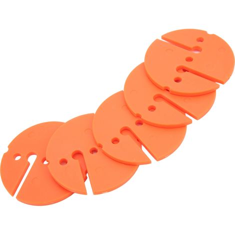 5 Pièces Marqueur de Ligne de Plongée Sous-Marine, Repère Sécurité Scuba en PVC Rond pour Exploration de Grottes, Couleur Orange (1/5)