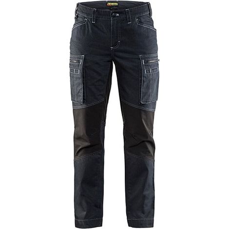 Pantalon de travail maintenance stretch femme 7159 - Marine/Noir S - FR(38) - SE(C36) - Standards (1/2)