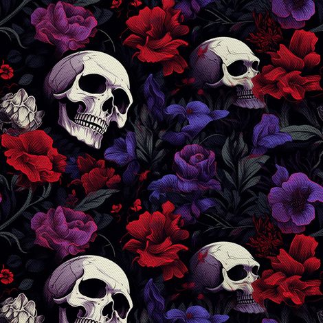 Tela decorativa para exteriores Oxford - Motivo de calavera I DX4102 (1/5)
