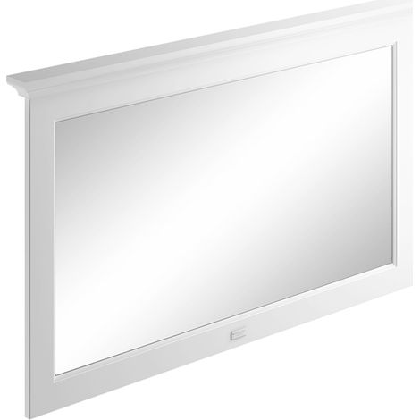 Bayswater Flat Bathroom Mirror 1200mm Wide - Pointing White (1/2)