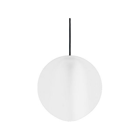 Sirio Lampada a sospensione in ceramica Made in Italy, design modulare con sorgente LED integrata, luce calda 3000K, finitura colore Bianco, Ø 24 cm