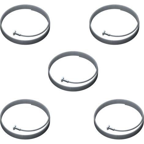 Pack de 5 câbles en acier + solid slider 2 mm pour cimaise - Accrochage Tableau Artiteq 100 cm