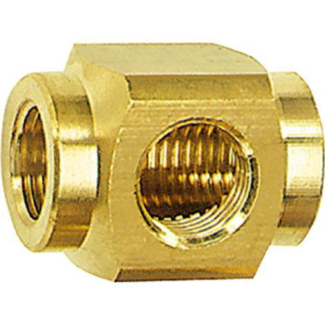 Riegler T-Verteiler, M5, SW 8, Messing (1/3)