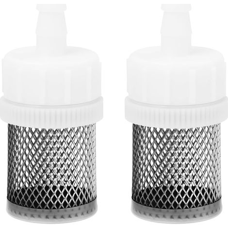 Filtre d'Aspiration à Embout Cannelé 6 mm en Maille d'Acier Inoxydable pour Pompe à Eau Lot de 2 (1/5)