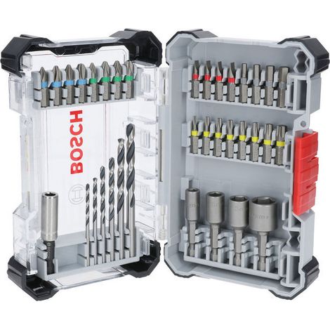 Jeu de forets a visser et a metaux HSS Extra Hard Bosch 35 pieces - 2607017729 (1/4)