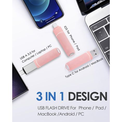 Unidad flash USB de 512 GB para almacenamiento externo de iPhone (1/5)
