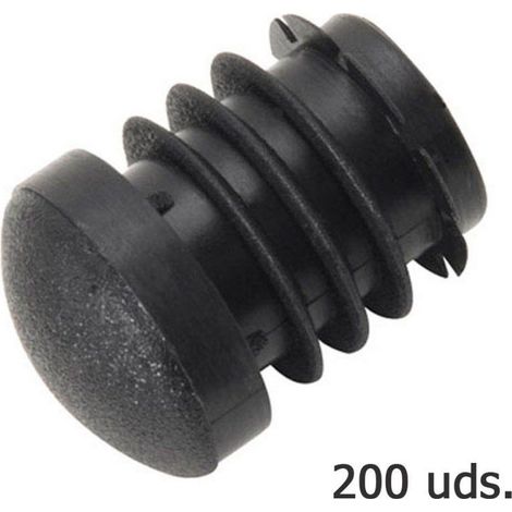 Embout Intérieur Rond Plastique Noir Pour Tube Extérieur Ø 20 mm. Sac 200 Unités (1/2)