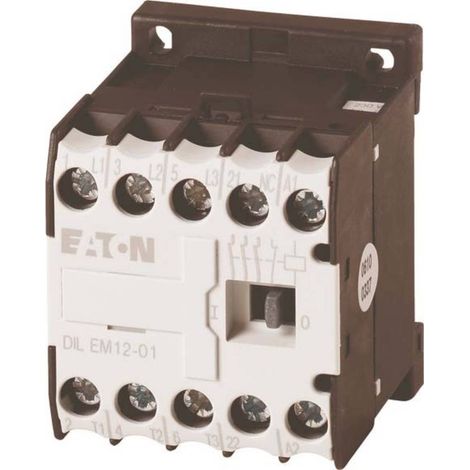 Contacteur de puissance 12 A 3P 24 V CC 0Z 1R DILEM12-01-G (24 V CC) 127137 (1/3)