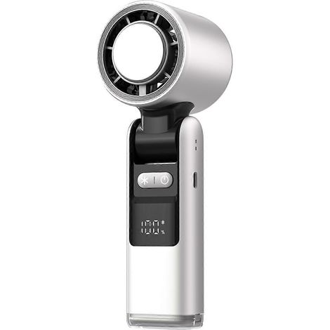 USB-wiederaufladbarer tragbarer Ventilator, einstellbare Geschwindigkeit, Digitalanzeige, C (1/5)