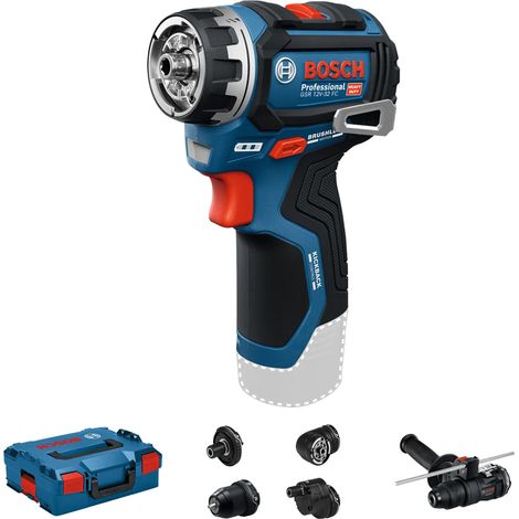 Bosch – Perceuse-visseuse sans fil 12V – Moteur sans balai – Couple 32Nm – Accessoires FlexiClick pour perçage et vissage – Coffret L-BOXX