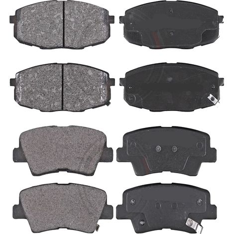 KIT PASTIGLIE FRENO ANTERIORI E POSTERIORI compatibile con KIA OPTIMA / PASTIGLIE FRENANTI AUTO OEM FDB1733 FDB4831 FDB4703,FDB4833 / SOSTITUZIONE DIRETTA / BASSA POLVERE / SILENZIOSO (1/4)