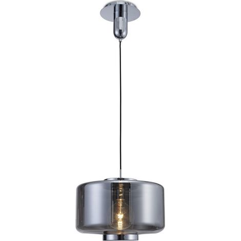 Suspension, Suspension 40 cm Jarras Chrome en Verre, MANTRA (1/5)