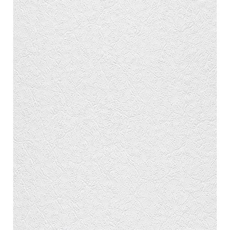 Papiertapete 256406 Tapete Uni Einfarbig 53 x 1005 cm Rasch Selection Weiß (1/3)