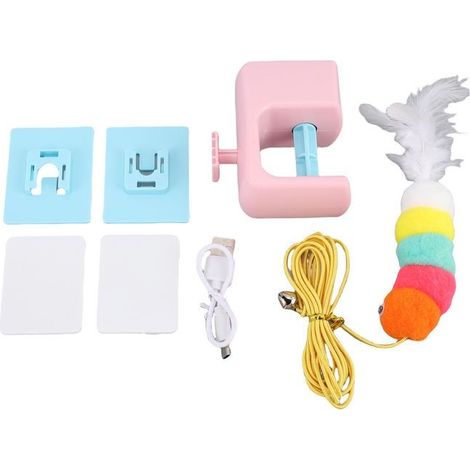 BelleRise - Jouet chat électrique – Yo-yo rétractable auto – suspendu porte – interactif – 8 cm (1/5)