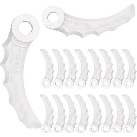 Lntyq Set of 24 blades of replacement in plastic for mower to lawn Makita 198426-9 (1/5)