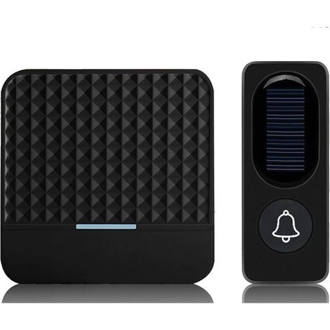 Solaire Sans Fil Sonnette étanche IP65 300M Carillon Extérieur Chargeant Prise UE (1/4)