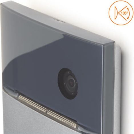 Bticino – Platine de rue vidéo modulable 2 fils – Caméra grand angle avec LED – Zamak – IP54 – Installation professionnelle requise — vue 3