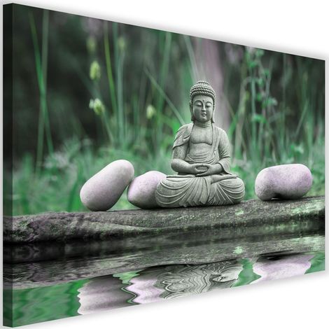 Tableau décoratif Bouddha Méditation Feng Shui 60x40 (1/5)