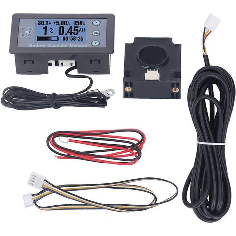 Gestionnaire de capacité de batterie 120 V 50 A, moniteur avec écran LCD numérique, indicateur de capacité de batterie pour camping-cars