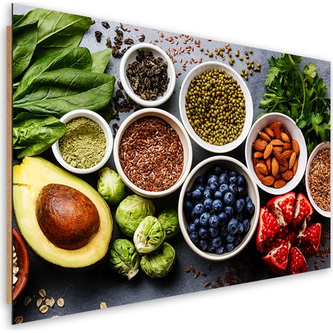 Quadro deco panel, Verdure fresche e frutta - 60x40 (1/5)