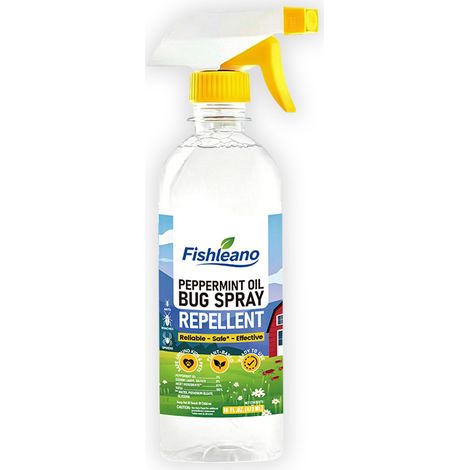 FISHLEANO Peppermint Oil Insect Repellent Spray, Insect Repellent and Protective Spray for the Household. (1/5)