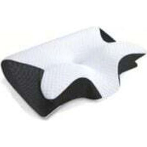 Oreiller Ergonomique Cervical, 2 en 1 Oreiller Orthopédique à Mémoire de Forme pour la Nuque, Coussin pour Dormir sur Le Côté et sur Le Dos, 62x37x12cm (noir) (1/5)