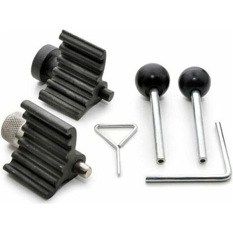 Kit d'outils de calage pour pompe d'injection et poulie de distribution Common Rail 1.2, 1.6 et 2.0 TDi (Audi, Seat, Skoda, Volkswagen, VAG) - Références : T10100, T10050, T20102, T10060A, T10115