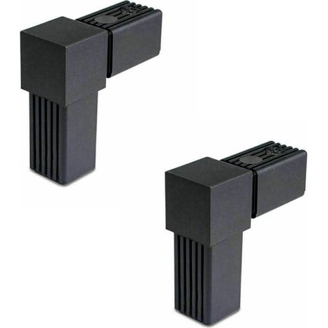 Cyclingcolors – Connecteur de tube carré 25mm 2 voies en L – Plastique 25x25 – Accessoire pour gaine électrique ICTA – Température maximale de fonctionnement