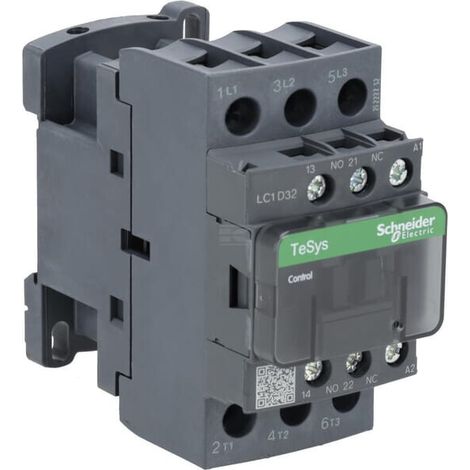 Contattore di potenza TeSys Deca 32A 3P 42V AC 1NO 1NC LC1D32D7 (1/2)