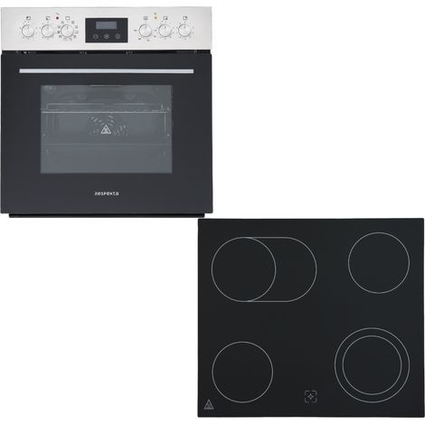 Backofen Herdset Einbau Kochfeld Glaskeramik rahmenlos Respekta HS3001-19