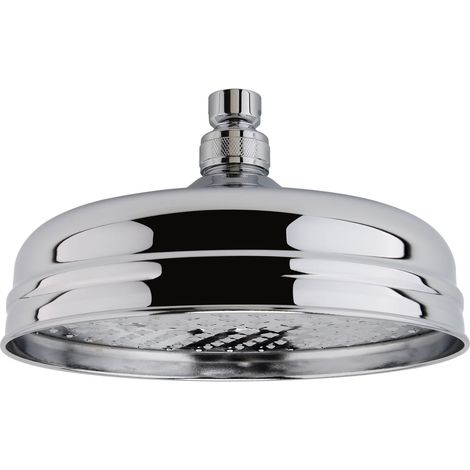 Traditional Apron Fixed Shower Head, 194mm - Chrome