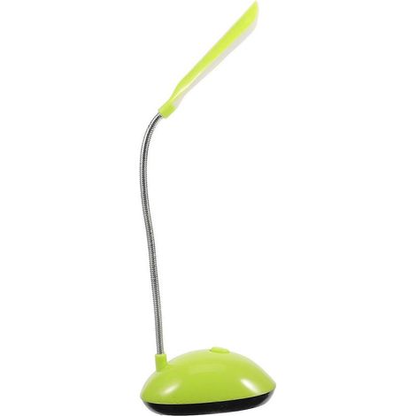 Lampe de bureau LED à piles avec éclairage protecteur pour les yeux, compacte et verte, idéale pour la maison, le bureau et la chambre. (1/4)